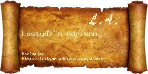 Lestyán Adrienn névjegykártya