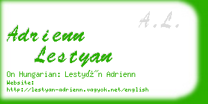 adrienn lestyan business card